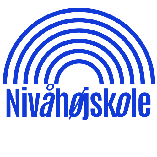 Nivå Højskole Logo Blå