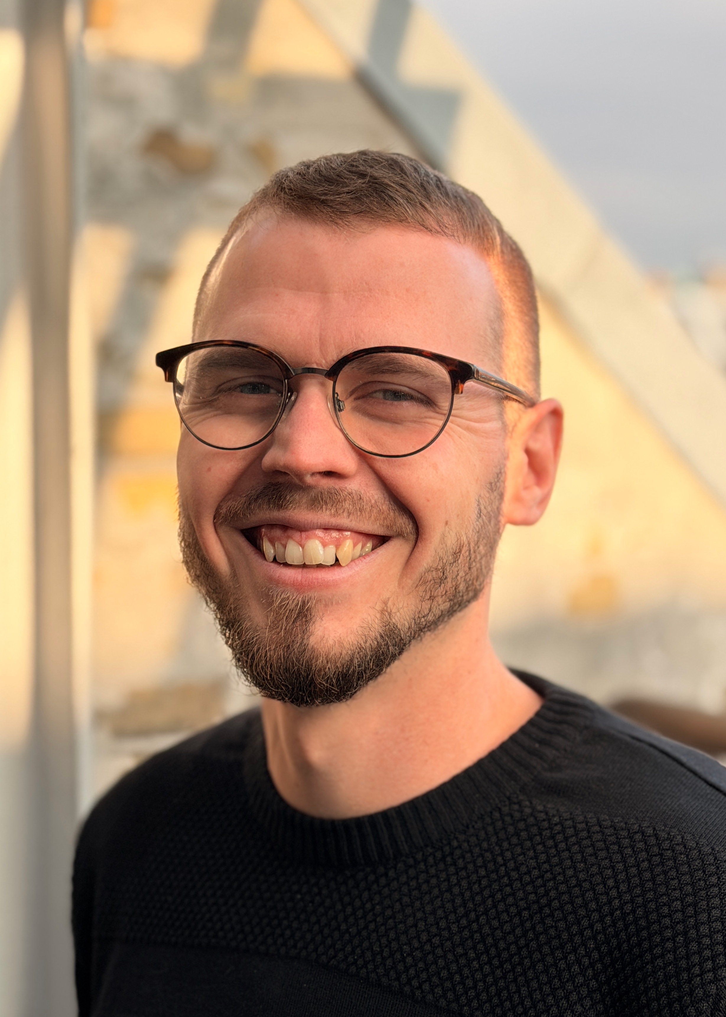 Contact card blurry background